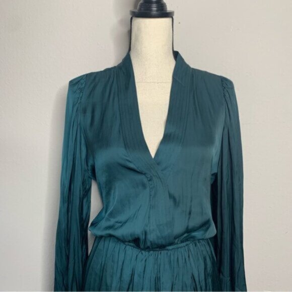 NWT Zadig & Voltaire Remember Satin Mini Long Sleeve Dress - Picture 6 of 16